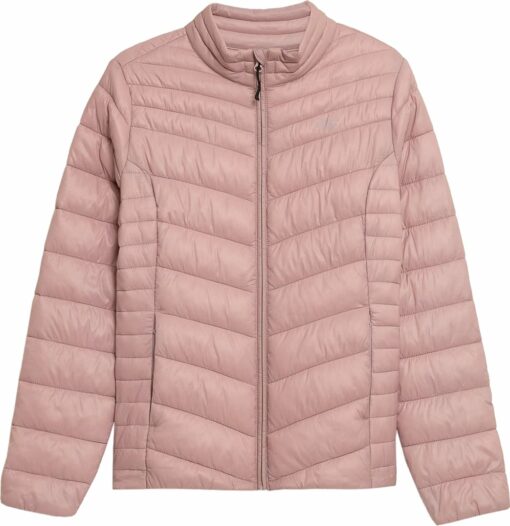 4F Women's Jacket H4Z21-KUDP002-56S, Vrouwen, Roze, Jasje, maat: S