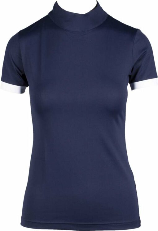 Mondoni Victory Wedstrijdshirt - Maat: XL - Donkerblauw - Polyester / Spandex - Paardrijkleding