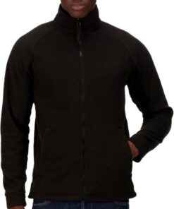 Heren Fleece Jas met Volledige Ritssluiting - Zwart - XXL | Warm & Comfortabel